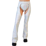 HOLOGRAPHIC SILVER CHAPS