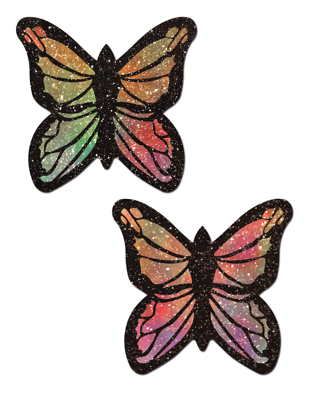Glitter Butterfly Pastel Rainbow pasties