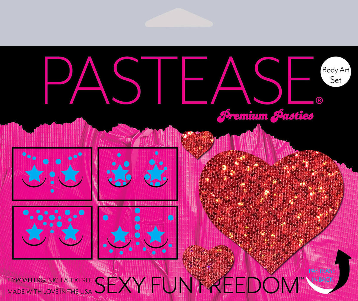 Pastease Set: Red Glitter Heart