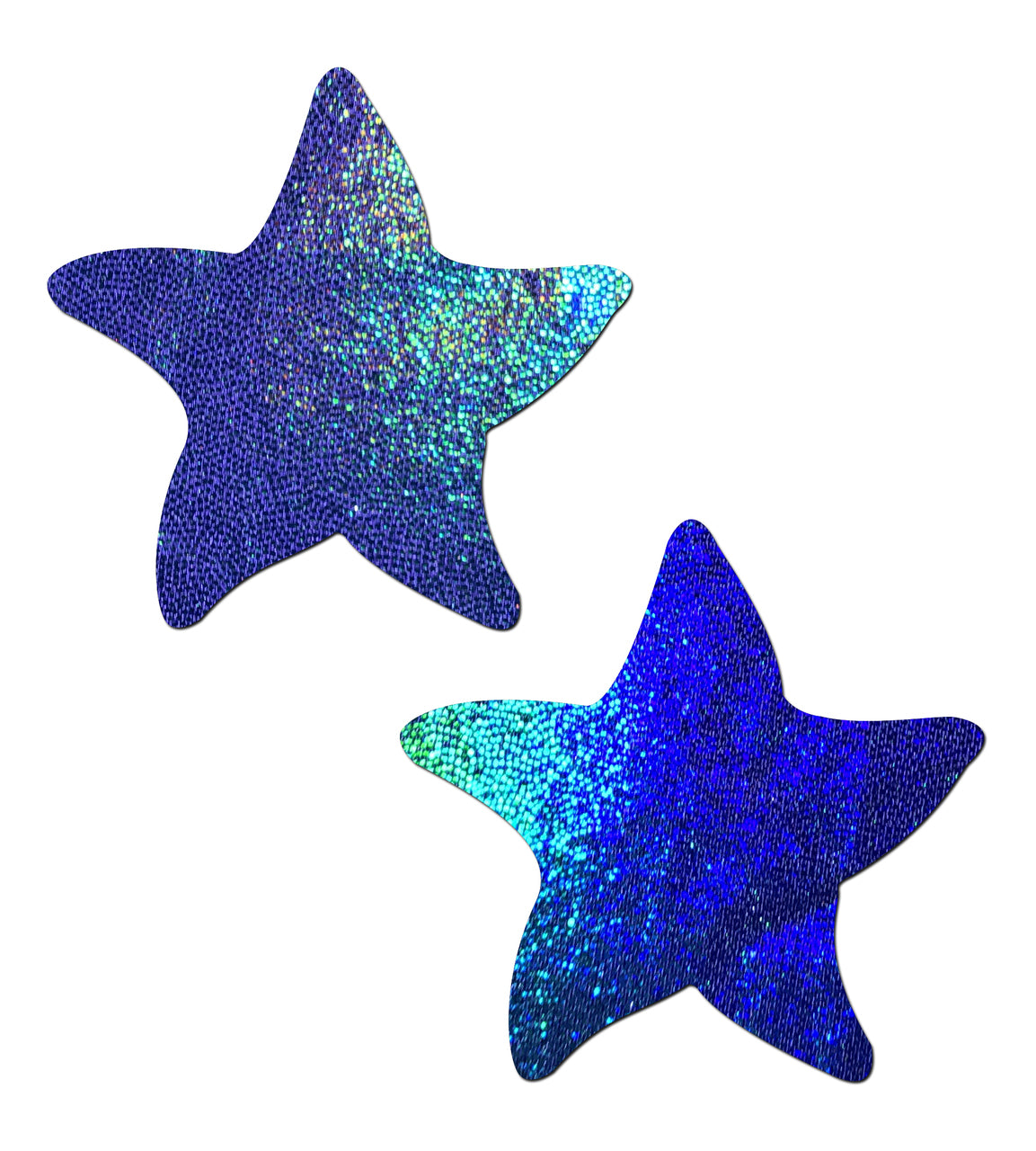 Starfish: Liquid Spectrum Blue Sea Star Nipple Pasties