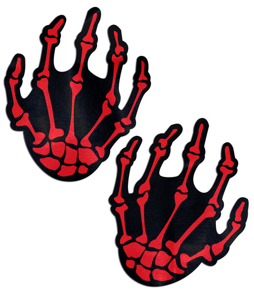 Skeleton Hands: Blood Red Boney Hands