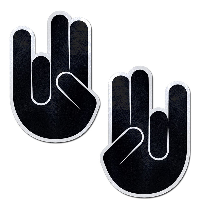 Shocker: Black Shocker Hand Nipple Pasties