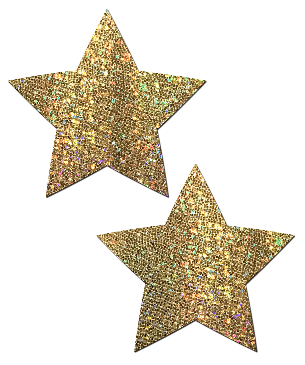Star: Gold Glitter Star Nipple Pasties