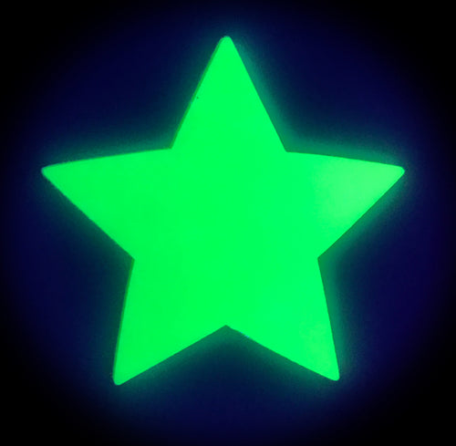 Star: Neon Green and Glow-in-the-Dark Star Nipple Pasties