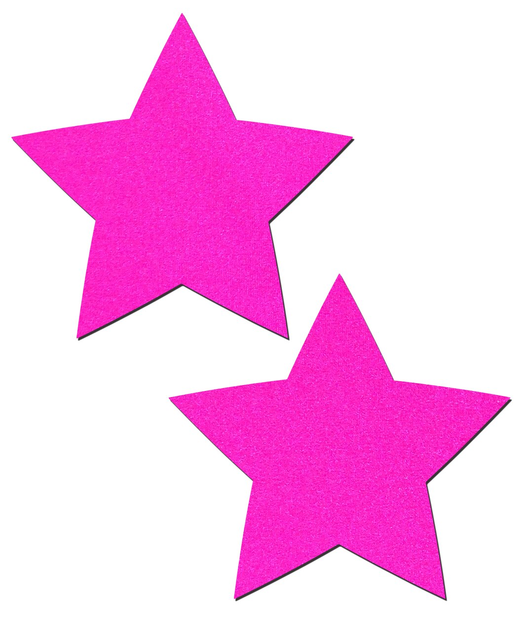 Neon Pink Day-Glow Lycra Star Nipple Pasties