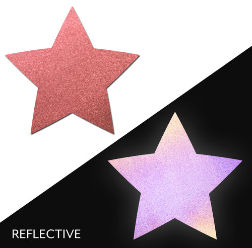 Star: Reflective Red Star Nipple Pasties