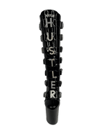 VIP HUSTLER- BLACK/ SILVER HEEL